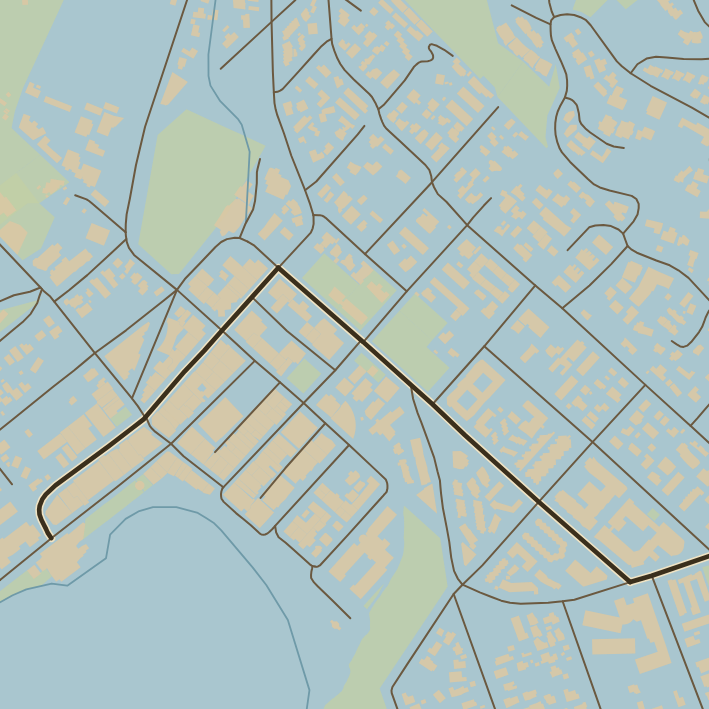 Actual-size detail of the vintage finish in streets mode