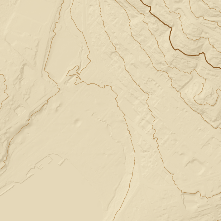 Actual-size detail of the vintage finish in terrain mode